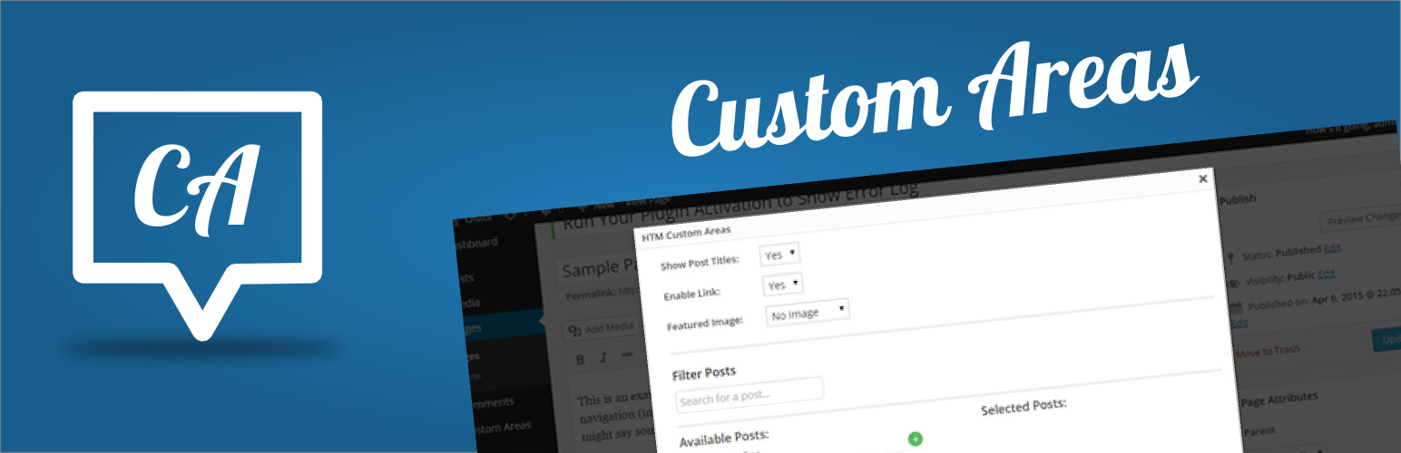 HTM Custom Areas