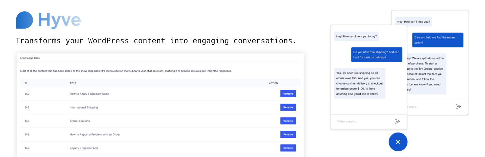 Hyve Lite — Conversational AI Chatbot