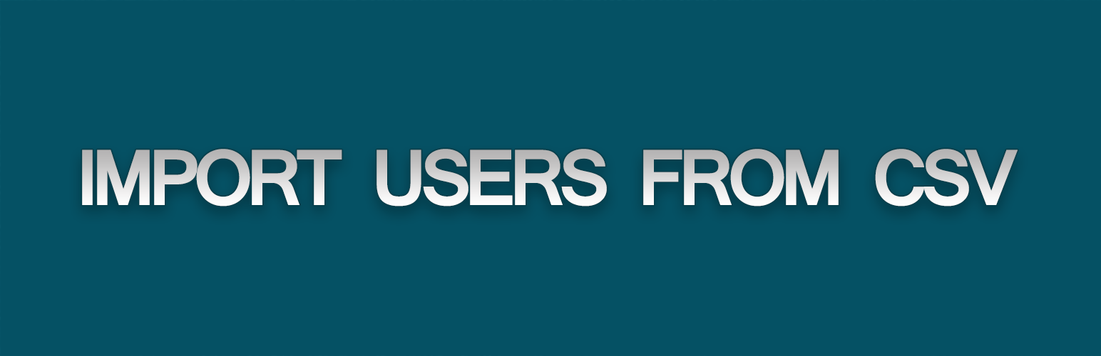 Import Users from CSV