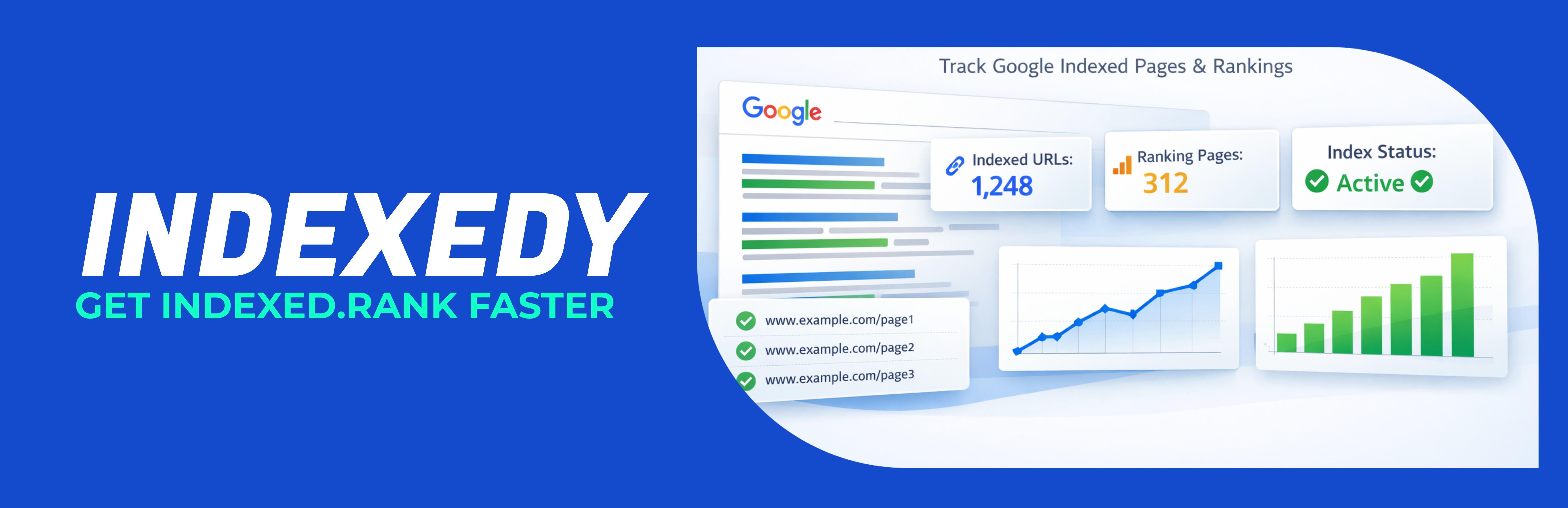 Indexedy | Track Google Indexing & Get Your Links Indexed Faster