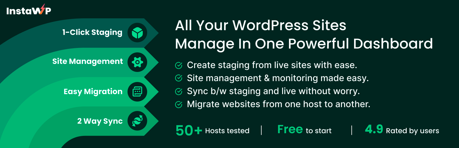 InstaWP Connect – 1-click WP Staging & Migration