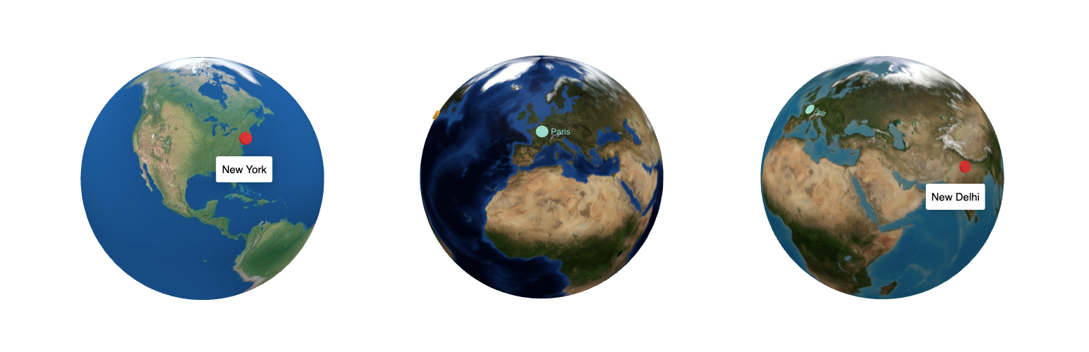 Interactive Globes – 3D World Maps