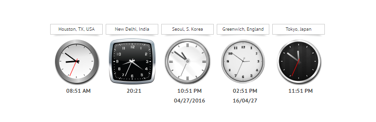 jClocksGMT World Clocks