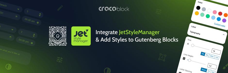 JetStyleManager for Gutenberg