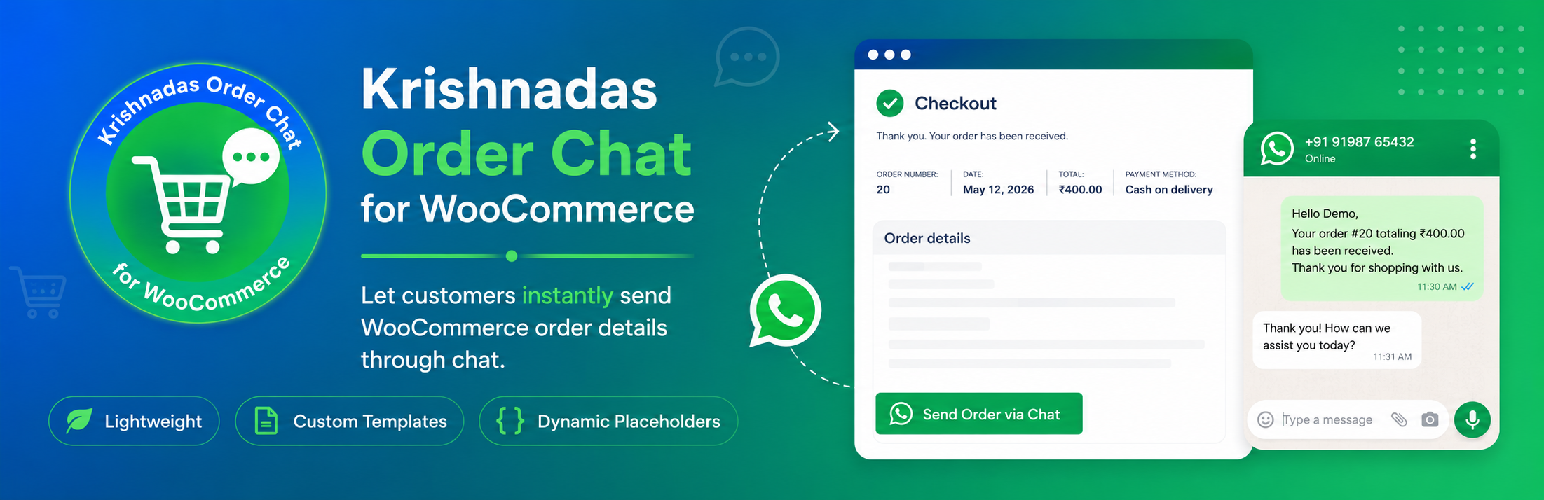 Krishnadas Order Chat for WooCommerce