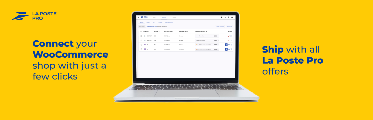 La Poste Pro Expéditions WooCommerce
