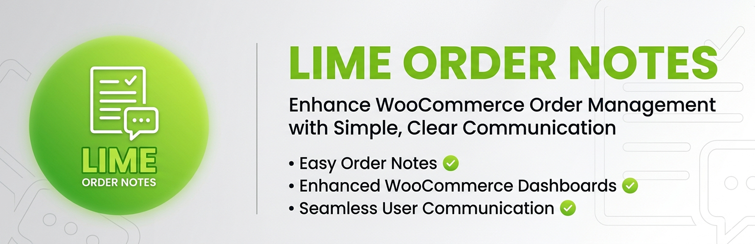 Lime Order Notes Inbox