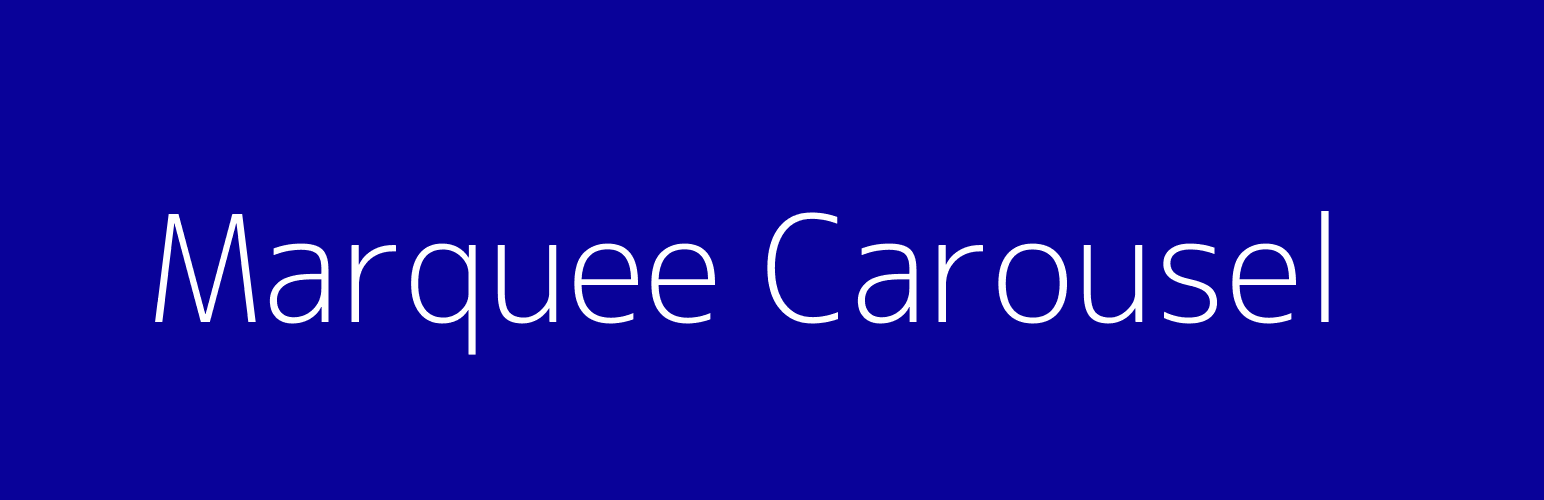 Marquee Carousel – CSS only Carousel