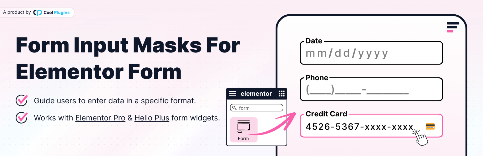 Input Mask For Elementor Form Fields