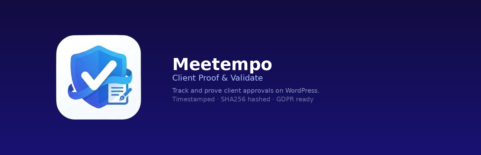 Meetempo Client Proof & Validate