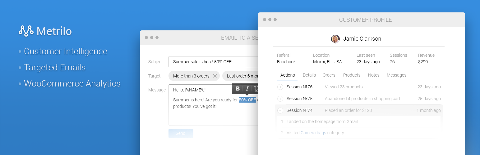 Metrilo – WooCommerce Growth Platform