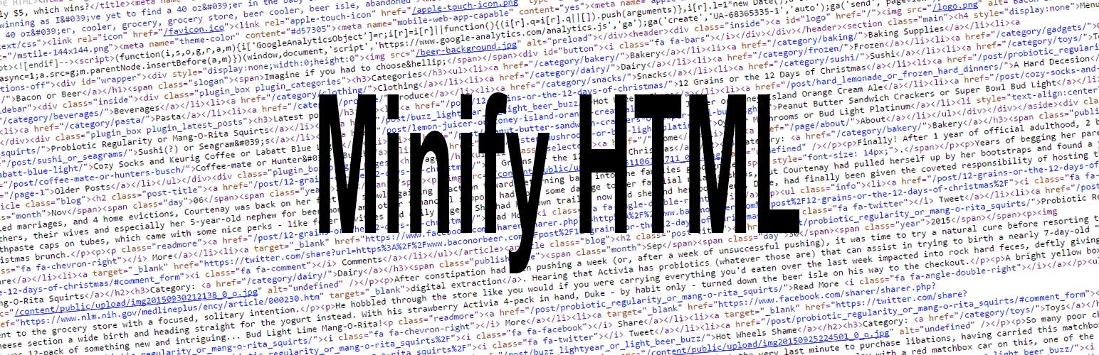 Minify HTML
