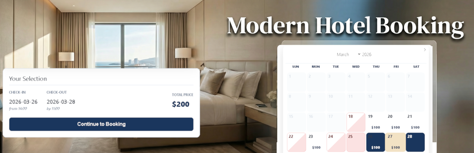 Hotel Booking — Modern Vacation Rental System with AI Concierge & Stripe