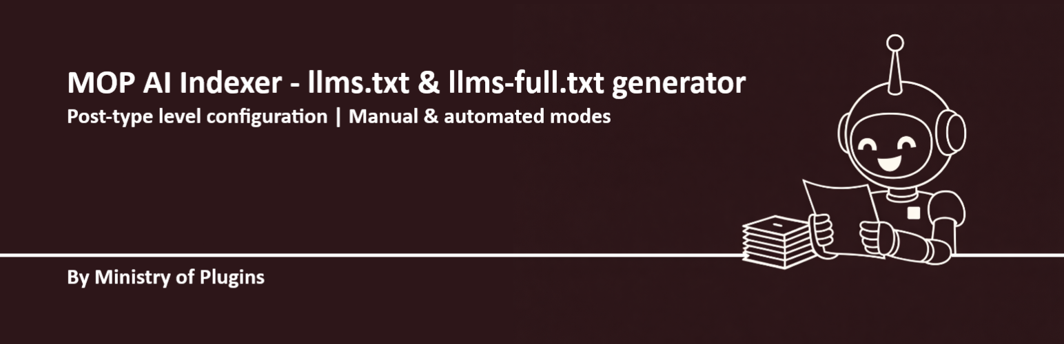 MOP AI Indexer – LLMs.txt and LLMs-Full.txt SEO