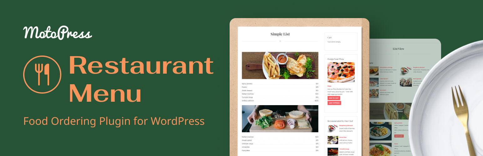 Restaurant Menu and Food Ordering