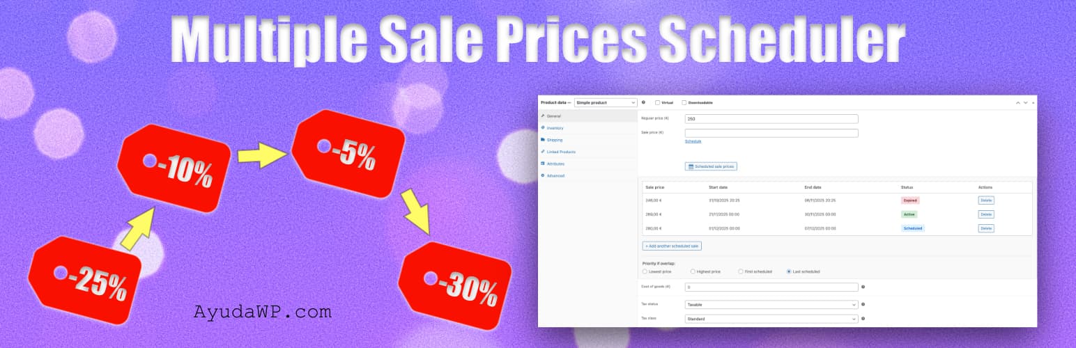 Multiple Sale Prices Scheduler