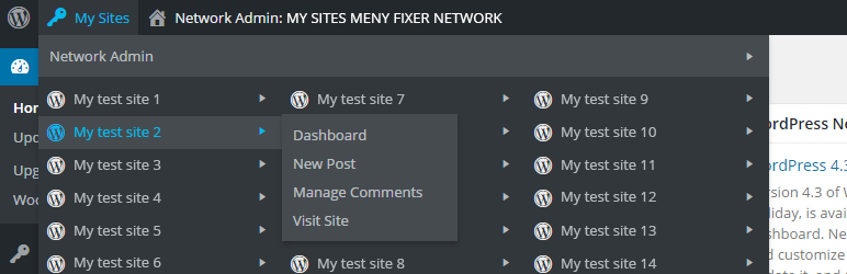 My Sites Menu Fixer