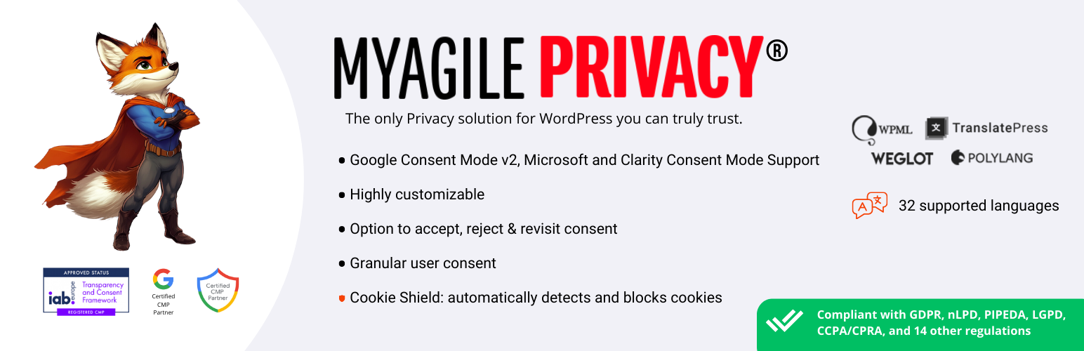 My Agile Privacy® – CMP, Cookie Consent & Privacy Tools