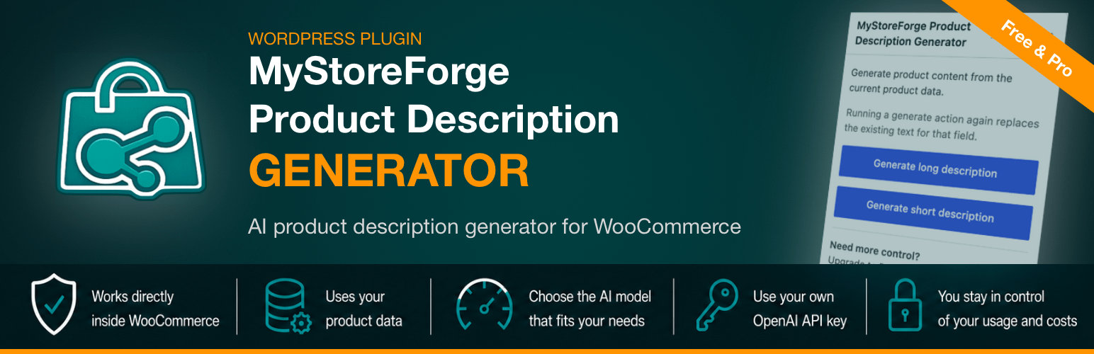 MyStoreForge Product Description Generator