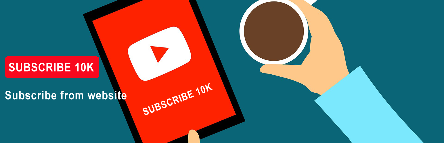 Native YouTube Subscribe Button with Subscriber Counter