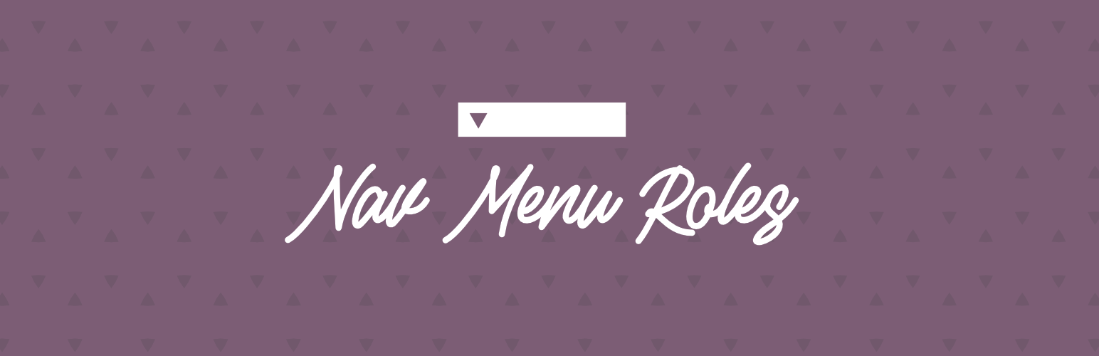 Nav Menu Roles