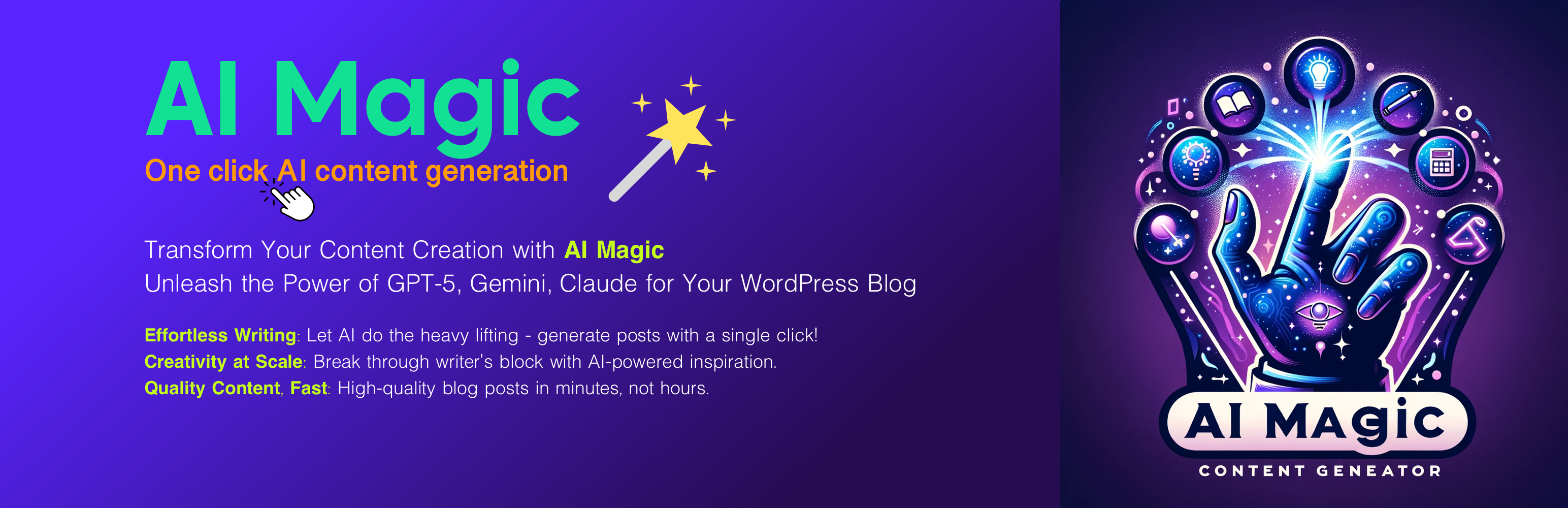 Insya Magic — AI Content Generator for ChatGPT, Claude and Gemini