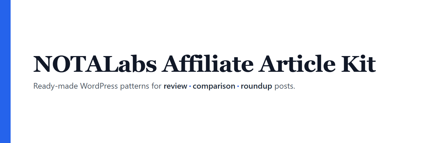 NOTALabs Affiliate Article Kit