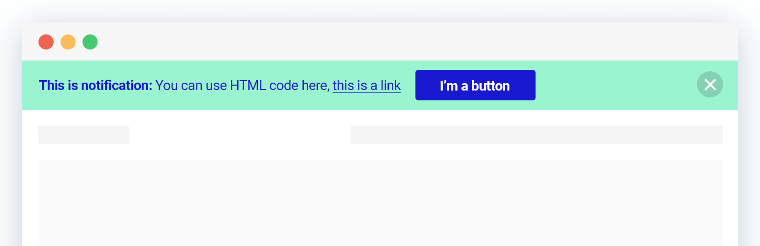 Notibar – Notification Bar for WordPress