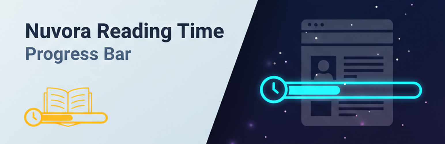 Nuvora Reading Time & Progress Bar