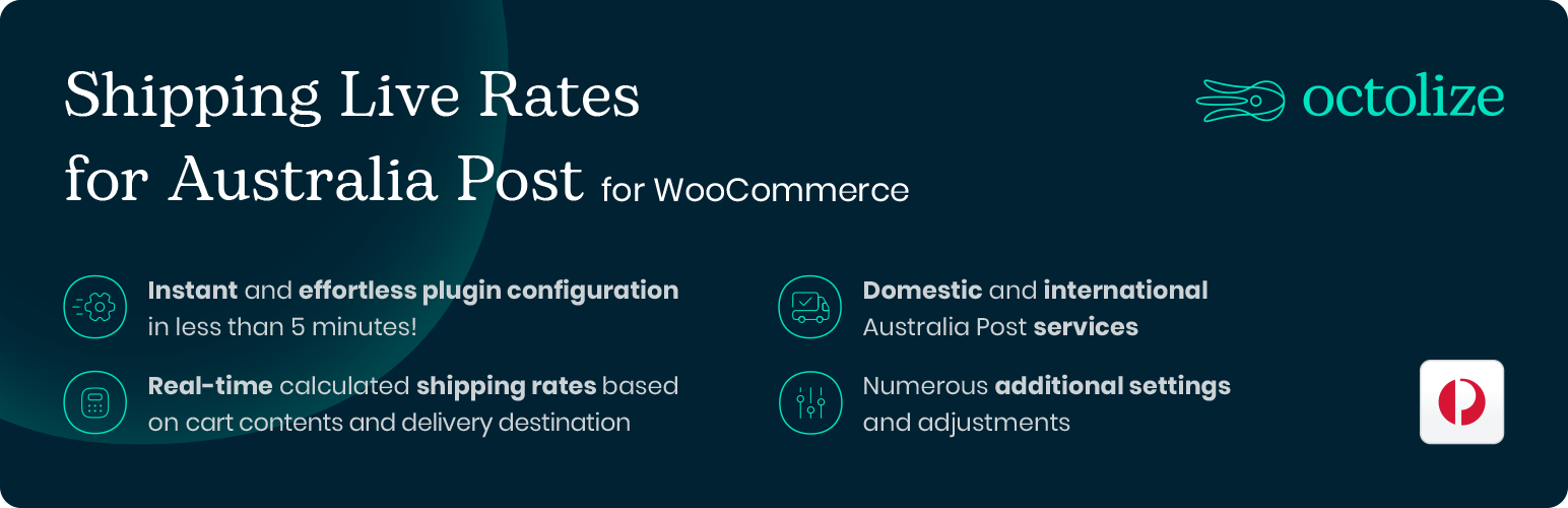 Shipping Live rates for Australia Post for WooCommerce
