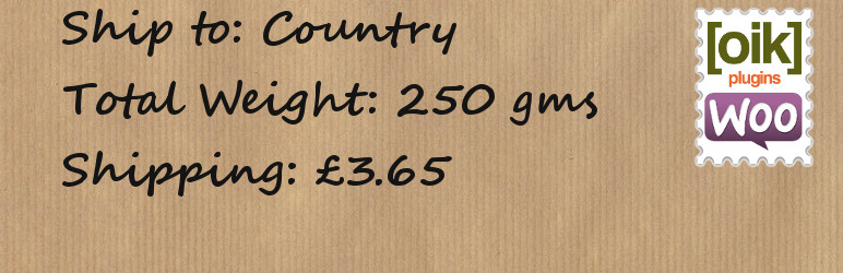 Weight/Country Shipping for WooCommerce