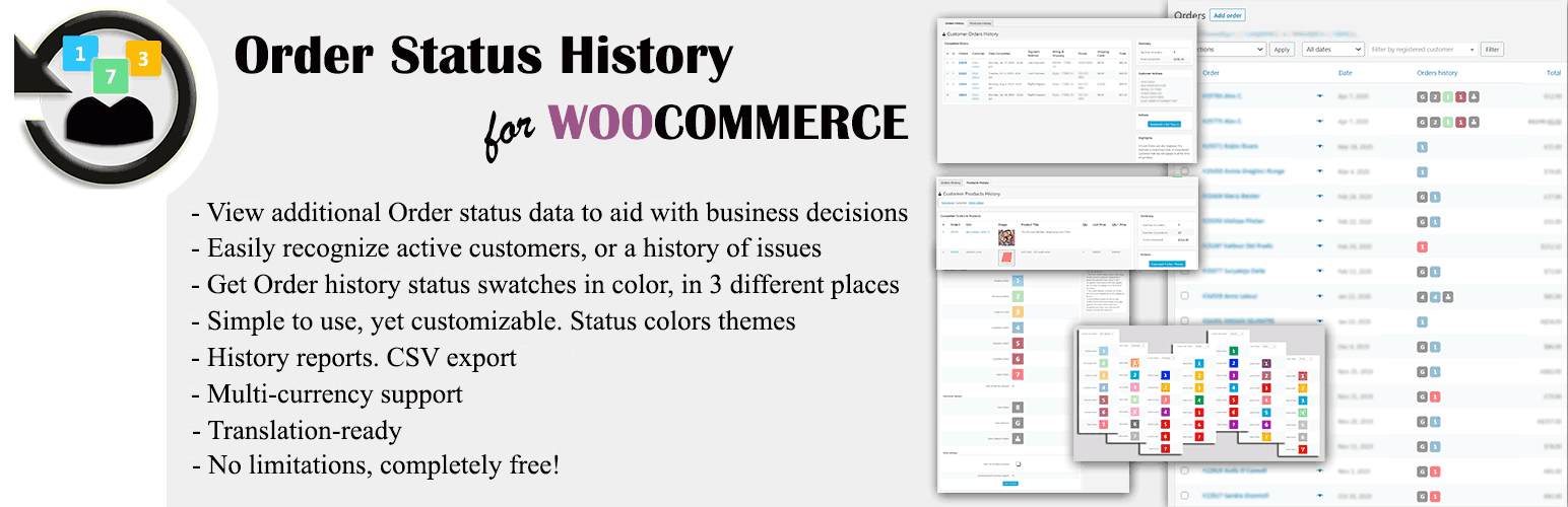Order Status History for WooCommerce