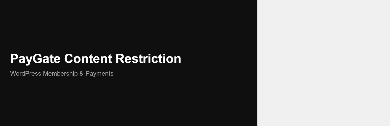 PayGate Content Restriction