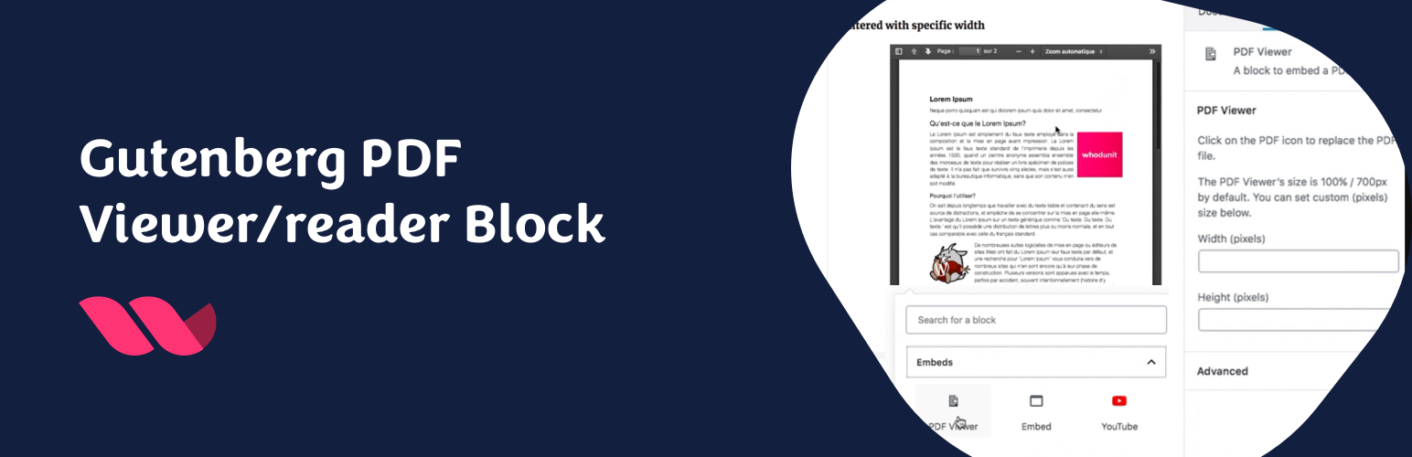 PDF Viewer Block for Gutenberg