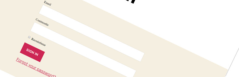 Personalize Login