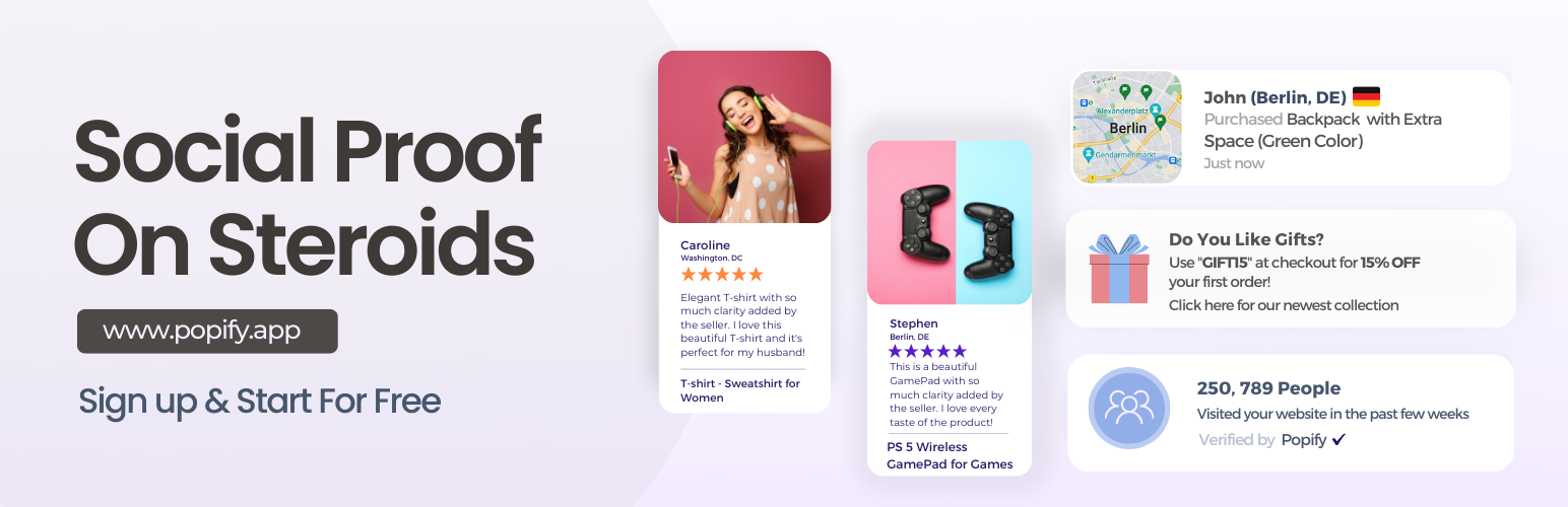 Popify – Sales Popups & Social Proof