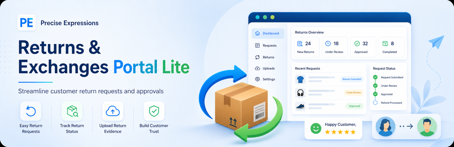 Precise Expressions – Returns & Exchanges Portal Lite