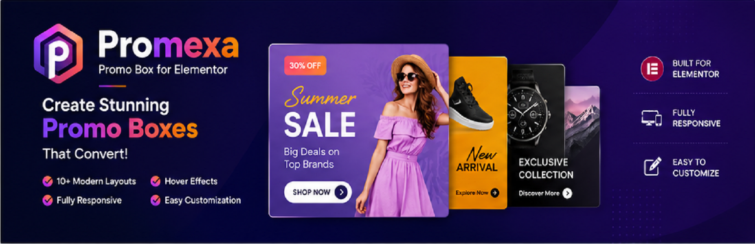 Promexa – Promo Box for Elementor