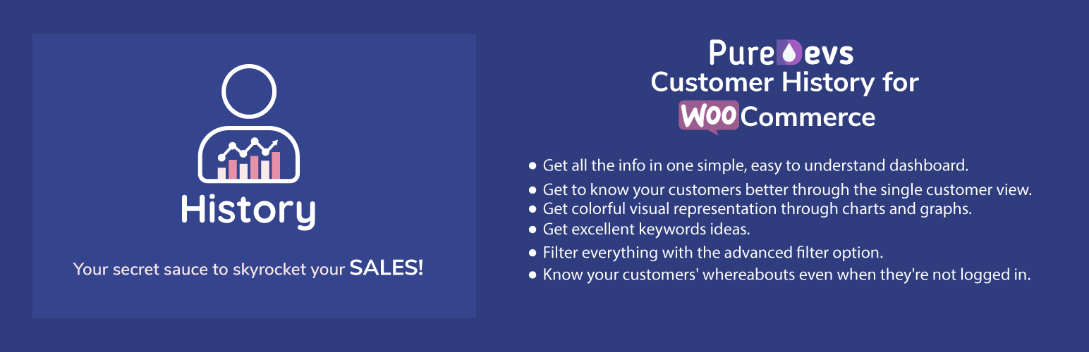 PureDevs Customer History for WooCommerce