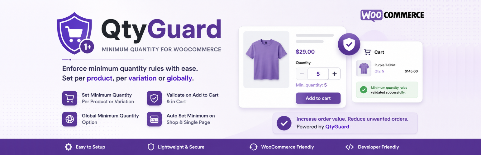 QtyGuard – Minimum Quantity for WooCommerce