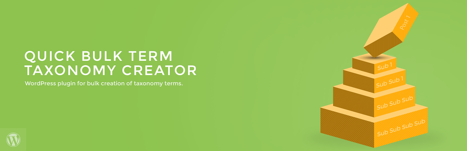 Quick Bulk Term Taxonomy Creator