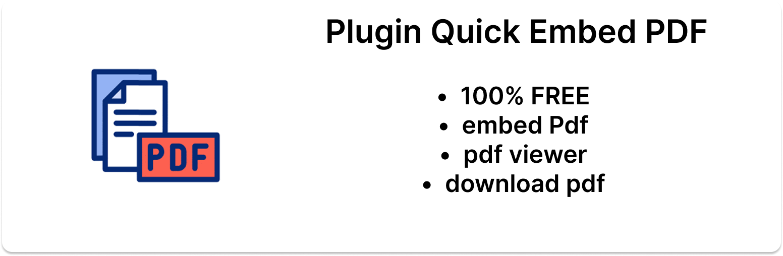 Quick Embed PDF – PDF viewer, PDF embeds, PDF Reader, PDF Embedder