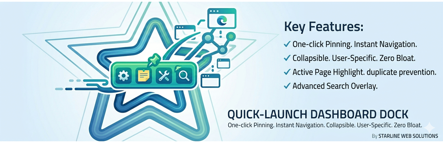 Quick-Launch Dashboard Dock