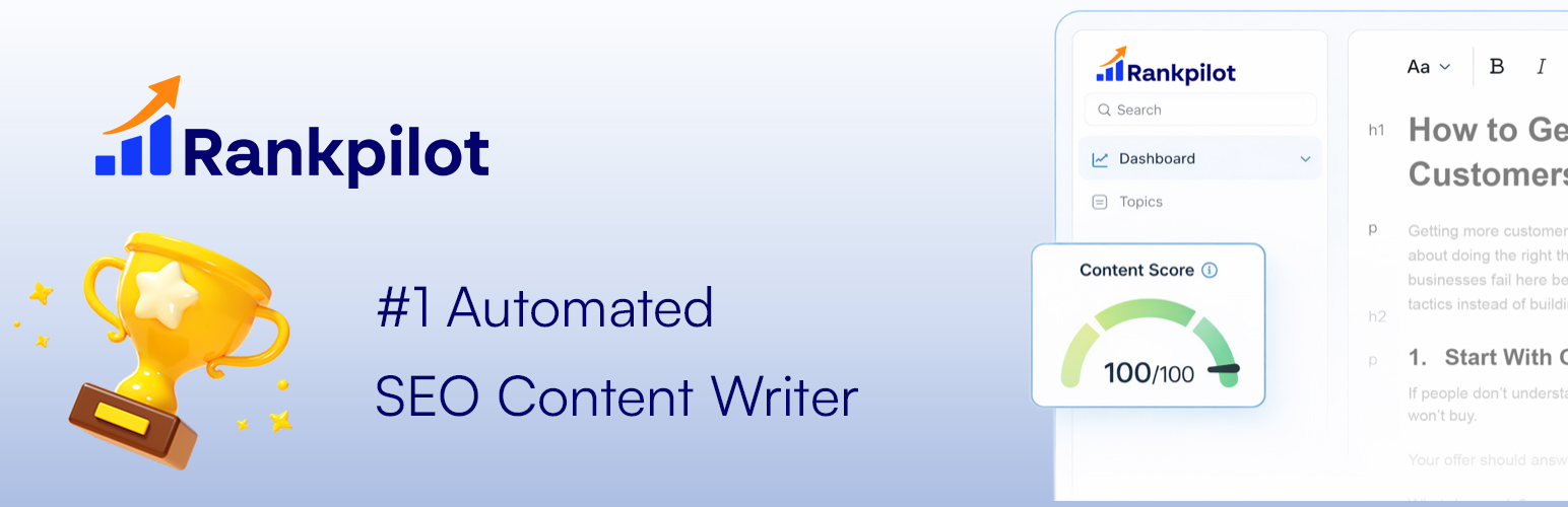 Rankpilot – #1 SEO Autopilot & AI Content Write
