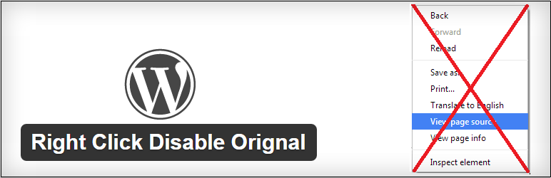 Right Click Disable Orignal