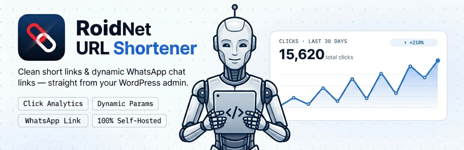 RoidNet URL Shortener and Link Tracker