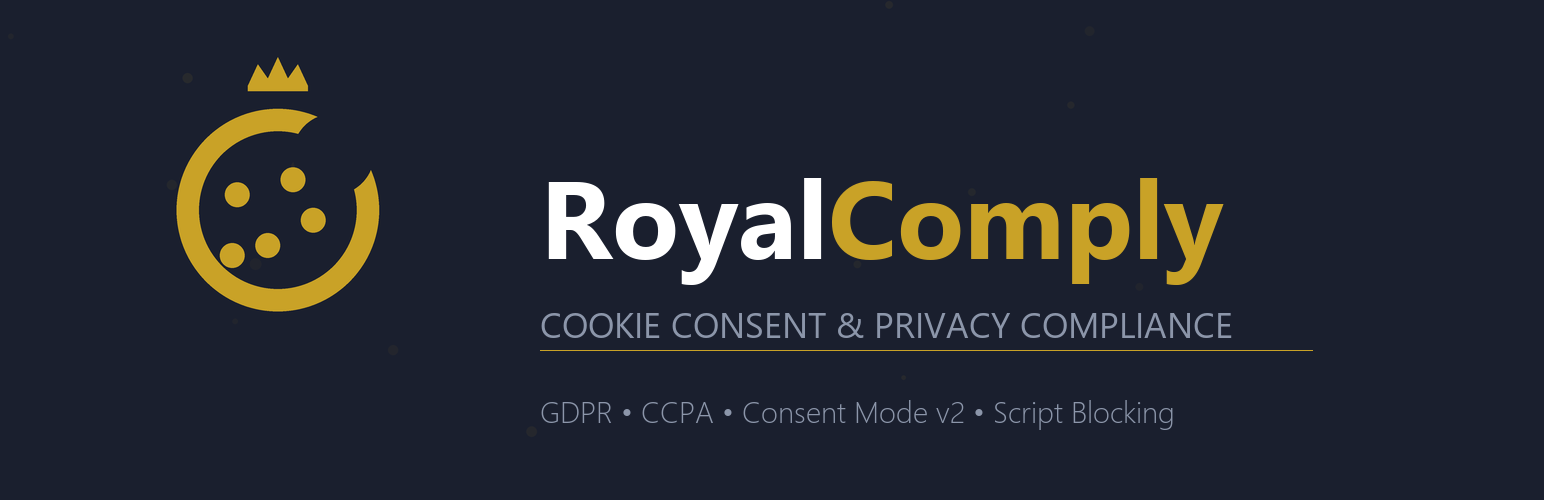 RoyalComply – Cookie Consent, GDPR & CCPA Compliance Banner