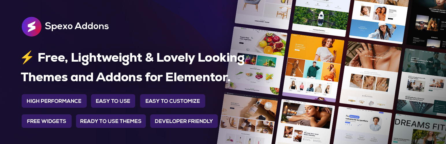 Spexo Addons for Elementor – Elementor Widgets, Mega Menu, Popup Builder, Template Kits and Starter Templates for Elementor