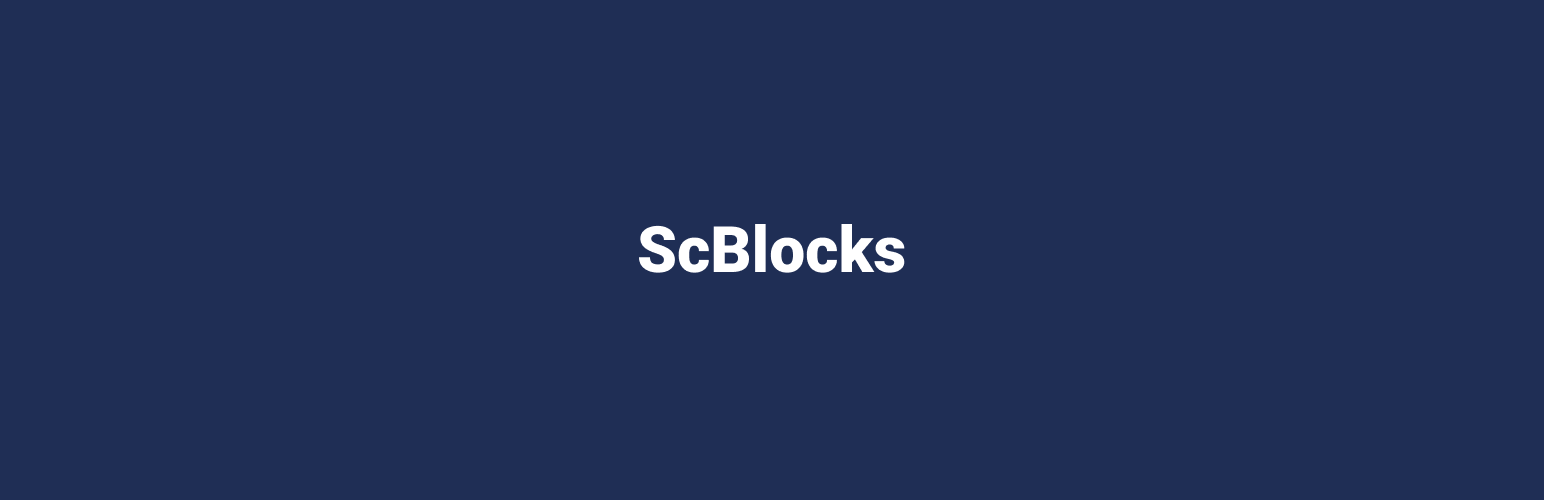 ScBlocks – Page Builder Gutenberg Blocks