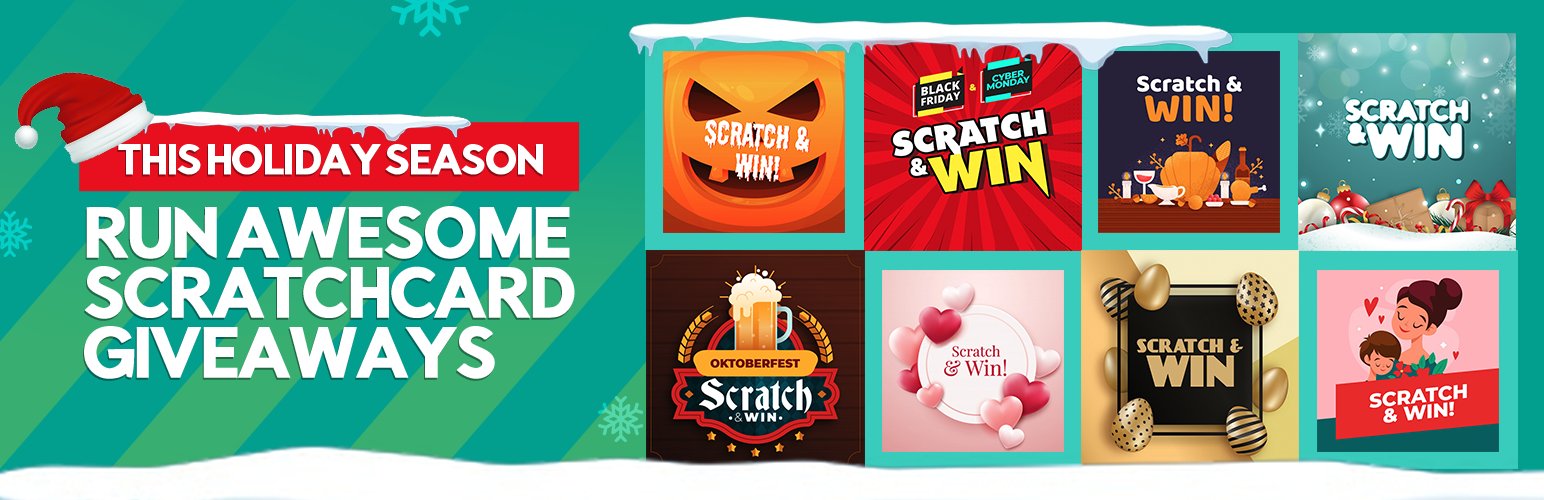 Scratch & Win – Giveaways and Contests. Boost subscribers, traffic, repeat visits, referrals, sales and more